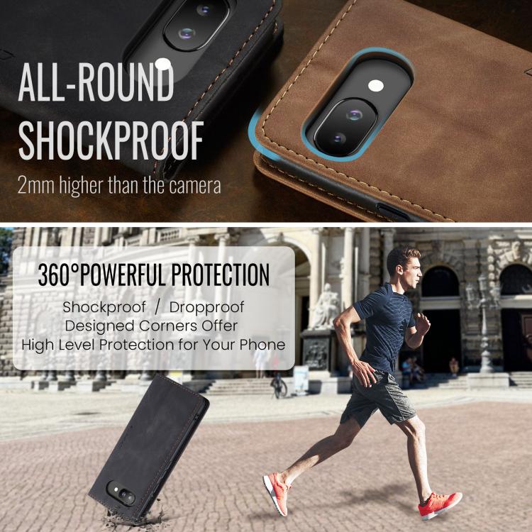 For Google Pixel 9a CaseMe 013 Multifunctional Horizontal Flip Leather Phone Case(Black) by CaseMe