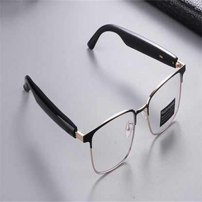 GS06 Smart Glasses, Support AI Smart Chip / Bluetooth Call / Outdoor Sports(Gold) by bashfashion