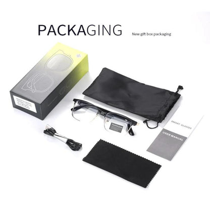 GS06 Smart Glasses, Support AI Smart Chip / Bluetooth Call / Outdoor Sports(Gold) by bashfashion