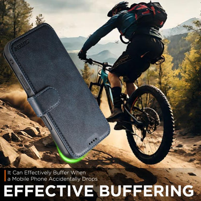 For iPhone 17 Pro Suteni Q05 2-in-1 Multi-function Detachable Wallet MagSafe Phone Case(Blue) by Suteni