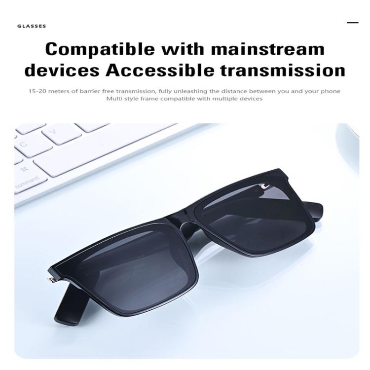 YJ008 Smart Glasses, Support AI Smart Chip / Outdoor Sports / Bluetooth Call(Black) by bashfashion