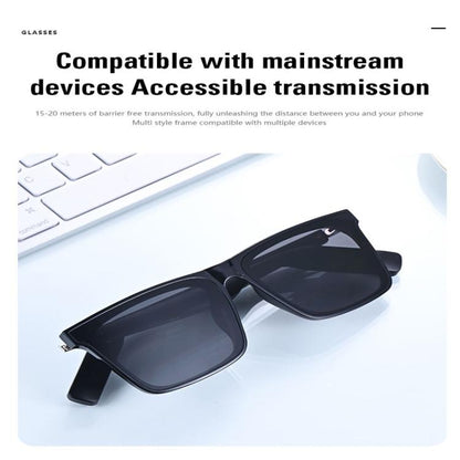 YJ008 Smart Glasses, Support AI Smart Chip / Outdoor Sports / Bluetooth Call(Black) by bashfashion