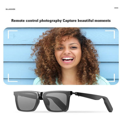 YJ008 Smart Glasses, Support AI Smart Chip / Outdoor Sports / Bluetooth Call(Black) by bashfashion