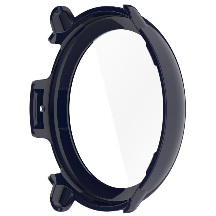 For Amazfit Active 2 A2437 Tempered Film Integrated PC Watch Protective Case(Ink Blue) by bashfashion