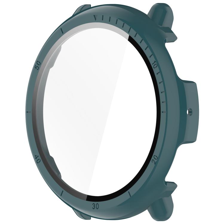 For Amazfit Active 2 A2437 Tempered Film Integrated PC Watch Protective Case(Pine Green) by bashfashion