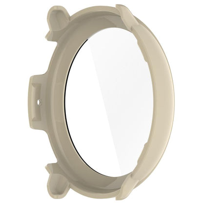 For Amazfit Active 2 A2437 Tempered Film Integrated PC Watch Protective Case(Ivory White) by bashfashion