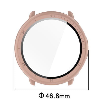For Amazfit Active 2 A2437 Tempered Film Integrated PC Watch Protective Case(Cherry Pink) by bashfashion