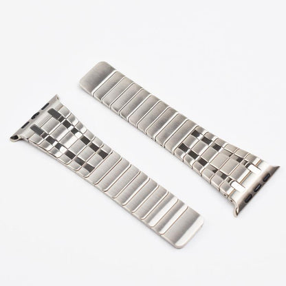 For Apple Watch 46mm / 49mm / 45mm / 44mm One Bead Magnetic Milan Stainless Steel Watch Band(Black) by bashfashion