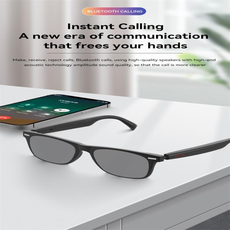 D13 Smart Glasses, Support Bluetooth Call / Bluetooth Music / Remote Control Photo(Black) by bashfashion