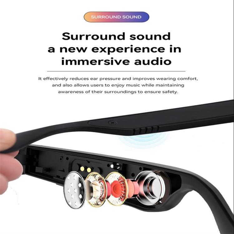 D13 Smart Glasses, Support Bluetooth Call / Bluetooth Music / Remote Control Photo(Black) by bashfashion