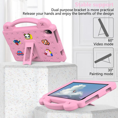 For Urao Jeazans OC101 / C107 Android 2024 Handle Kickstand Children EVA Shockproof Tablet Case(Pink) by bashfashion