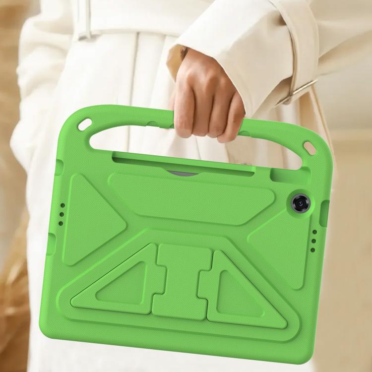 For Lenovo Tab TB-311 / WiFi 10.1 2025 Handle EVA Shockproof Tablet Case with Holder(Green) by bashfashion