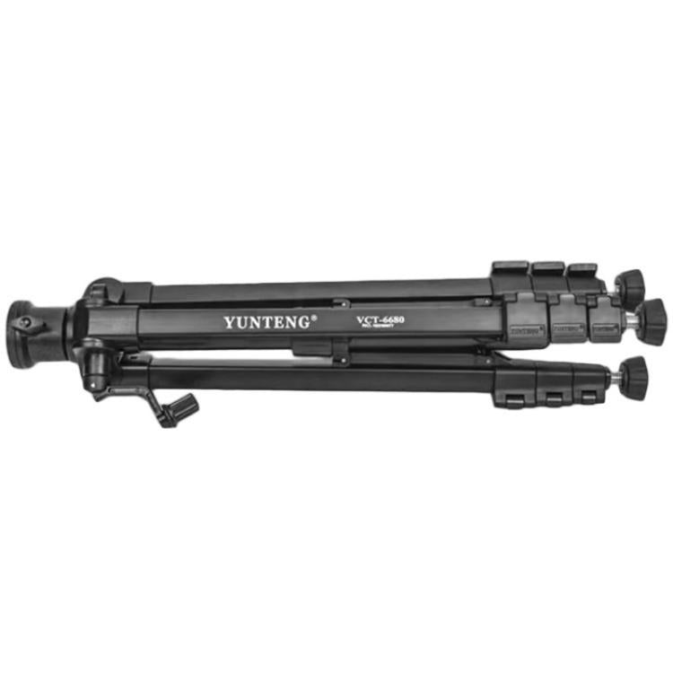 YUNTENG VCT-6680 Travel Tripod Telescopic 152CM Camera Mount Phone Tripod by YUNTENG