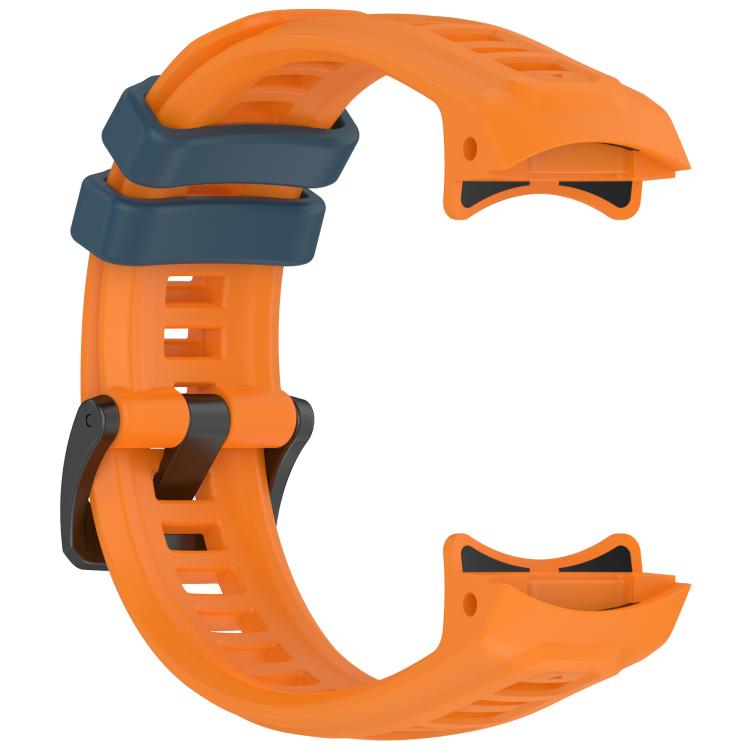 For Garmin Instinct E 45mm Breathable Silicone Watch Band Wristband(Orange+Blue) by bashfashion
