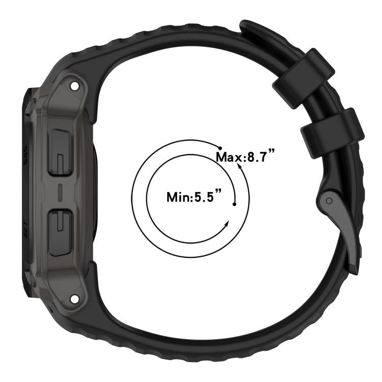 For Garmin Instinct E 45mm Breathable Silicone Watch Band Wristband(Orange+Blue) by bashfashion