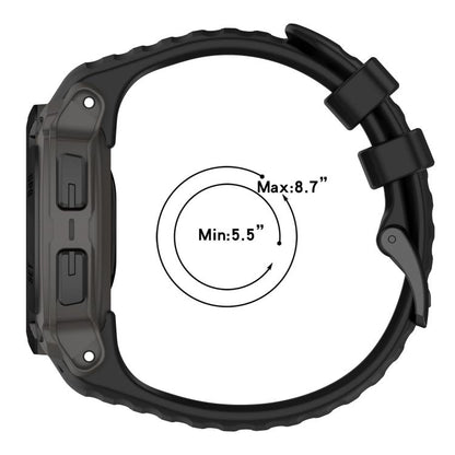 For Garmin Instinct E 45mm Breathable Silicone Watch Band Wristband(Orange+Blue) by bashfashion