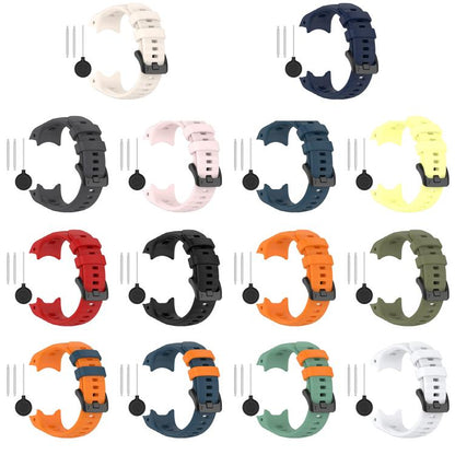 For Garmin Instinct E 45mm Breathable Silicone Watch Band Wristband(Orange+Blue) by bashfashion