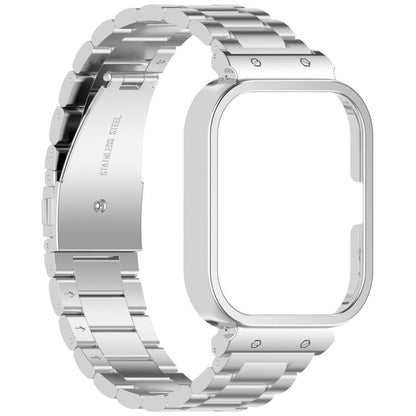 For vivo Watch GT Watch Frame Integrated Three Beads Stainless Steel Watch Band(Silver) by bashfashion