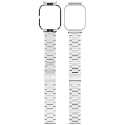 For vivo Watch GT Watch Frame Integrated Three Beads Stainless Steel Watch Band(Silver) by bashfashion