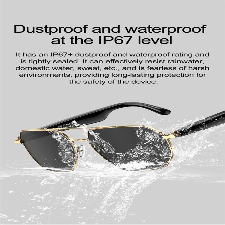 W100C Smart Glasses, Support AI Conversation / AI Intelligent Translation / Bluetooth Call(Black) by bashfashion