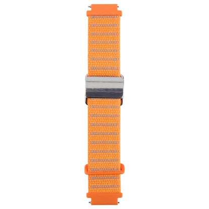 For Google Pixel Watch 1 / 2 / 3 41mm Magnetic Buckle Reflective Nylon Watch Band(Orange) by bashfashion