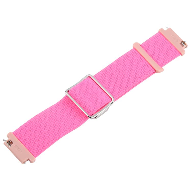 For Google Pixel Watch 1 / 2 / 3 41mm Magnetic Buckle Reflective Nylon Watch Band(Pink) by bashfashion