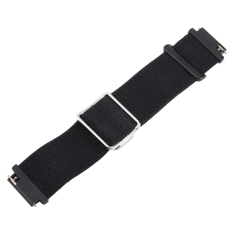 For Google Pixel Watch 1 / 2 / 3 41mm Magnetic Buckle Reflective Nylon Watch Band(Black) by bashfashion