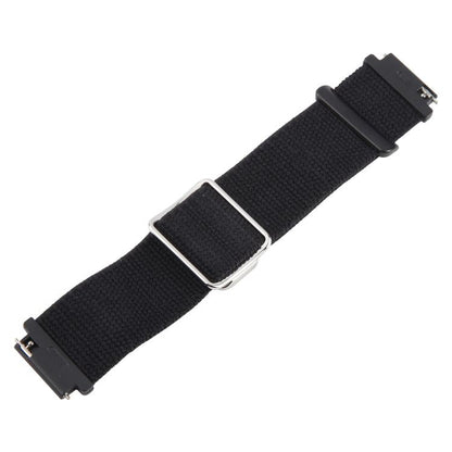 For Google Pixel Watch 1 / 2 / 3 41mm Magnetic Buckle Reflective Nylon Watch Band(Black) by bashfashion