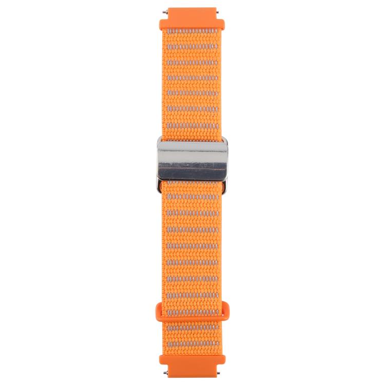 For Google Pixel Watch 3 45mm Magnetic Buckle Reflective Nylon Watch Band(Orange) by bashfashion