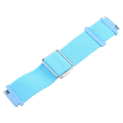 For Google Pixel Watch 3 45mm Magnetic Buckle Reflective Nylon Watch Band(Blue) by bashfashion