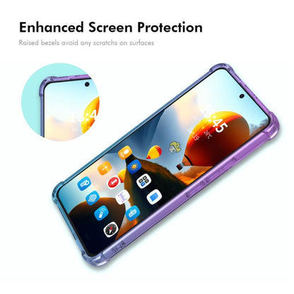 For Huawei nova Y72 / Y72S / Enjoy 70 ENKAY Hat-Prince Gradient Airbag TPU Phone Case(Purple Blue) by ENKAY