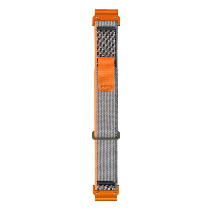 For Gamin 26mm Titanite Quick Release Loop Nylon Watch Band(Orange Gray+Orange) by bashfashion
