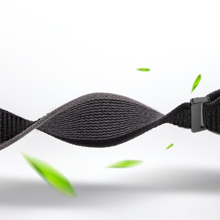 For Gamin 26mm Titanite Quick Release Loop Nylon Watch Band(Orange Gray+Orange) by bashfashion