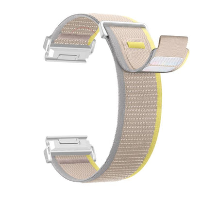 For Gamin 26mm Titanite Quick Release Loop Nylon Watch Band(Orange Gray+Orange) by bashfashion