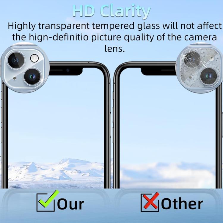For iPhone 14 Plus Kalebol Transparent One Piece Lens Protection Film by Kalebol