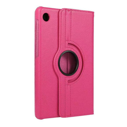 For Samsung Galaxy Tab A9+ 11.0 ENKAY 360 Degree Rotation Litchi Leather Smart Tablet Case(Rose Red) by ENKAY