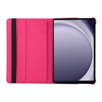 For Samsung Galaxy Tab A9 8.7 ENKAY 360 Degree Rotation Litchi Leather Smart Tablet Case(Dark Purple) by ENKAY