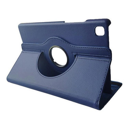 For Samsung Galaxy Tab A7 Lite 8.7 ENKAY 360 Degree Rotation Litchi Leather Smart Tablet Case(Dark Blue) by ENKAY