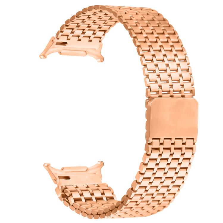 For Samsung Galaxy Watch Ultra 47mm / Ultra 2025 Nine-beads Magnetic Buckle Stainless Steel Watch Band(Rose Gold) by bashfashion