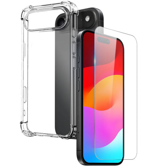 For iPhone Air NORTHJO 2 in 1 TPU Airbag Shockproof Phone Case with Screen Film(Clear) by NORTHJO
