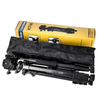 YUNTENG VCT-60 Retractable Tripod Stand For Smartphones DSLR Mirrorless Cameras by YUNTENG