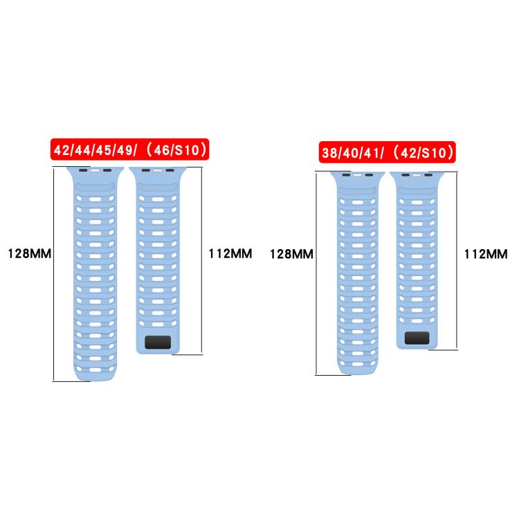 For Apple Watch 42mm / 41mm / 40mm / 38mm Mountain Armor Magnetic Silicone Watch Band(Starlight Burgundy) by bashfashion