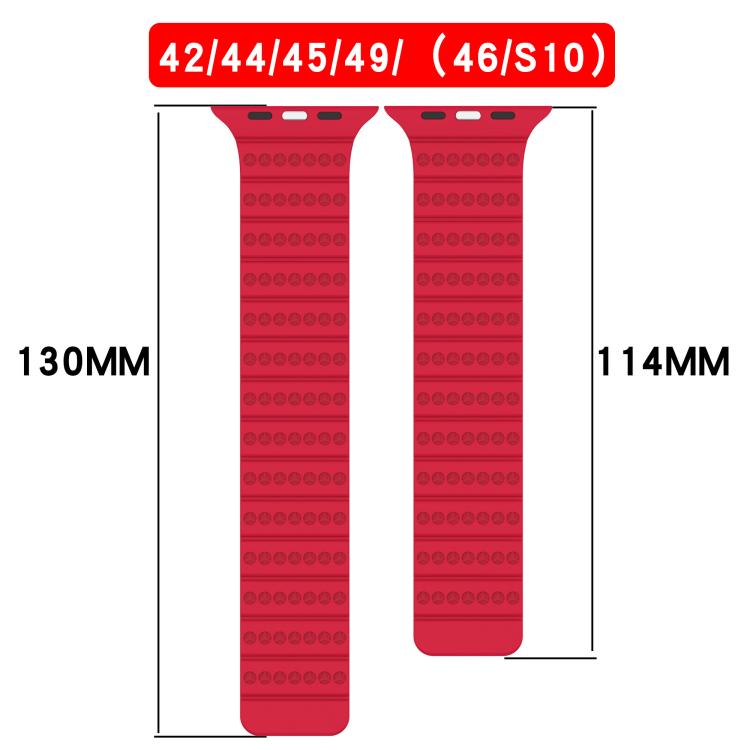 For Apple Watch 46mm / 49mm / 45mm / 44mm Honeycomb Magnetic Watch Band(Deep Blue White) by bashfashion