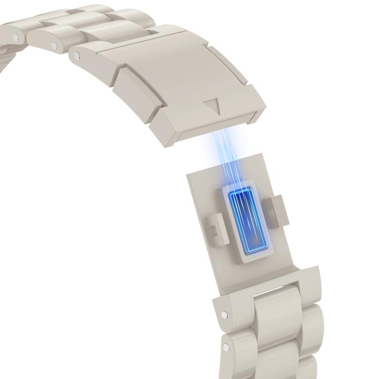 For Apple Watch 42mm / 41mm / 40mm / 38mm Candy Three-bead Magnetic Buckle PC Watch Band(Starlight Color) by bashfashion