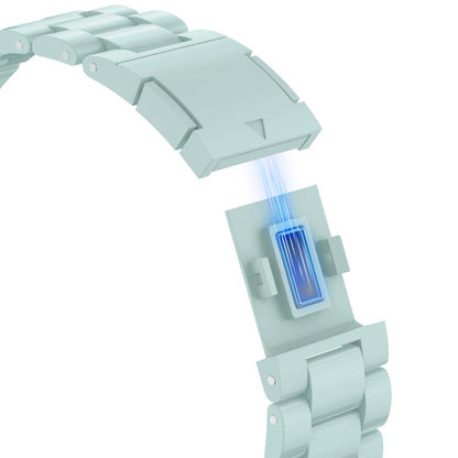 For Apple Watch 42mm / 41mm / 40mm / 38mm Candy Three-bead Magnetic Buckle PC Watch Band(Light Green) by bashfashion