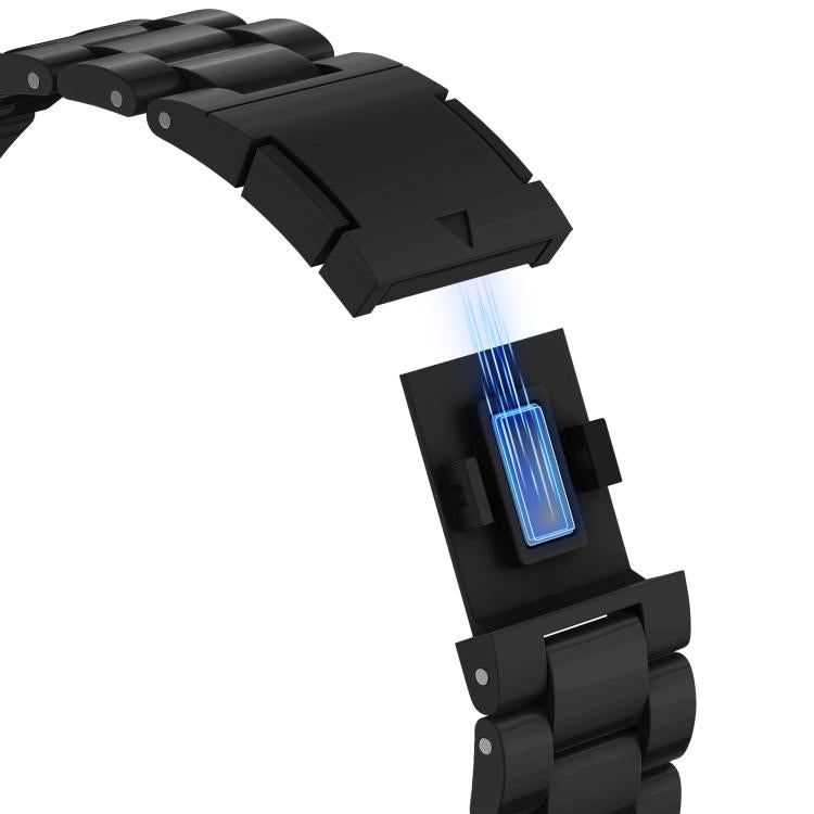 For Apple Watch 42mm / 41mm / 40mm / 38mm Candy Three-bead Magnetic Buckle PC Watch Band(Black) by bashfashion