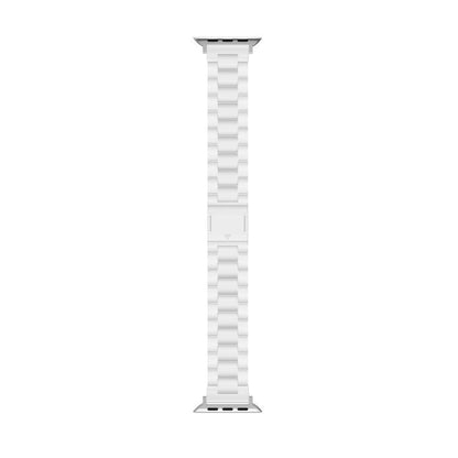 For Apple Watch 46mm / 49mm / 45mm / 44mm Candy Three-bead Magnetic Buckle PC Watch Band(White) by bashfashion