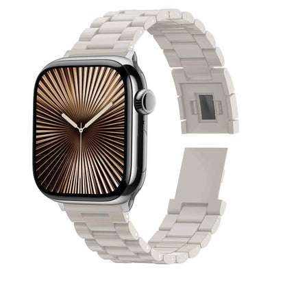 For Apple Watch 46mm / 49mm / 45mm / 44mm Candy Three-bead Magnetic Buckle PC Watch Band(Starlight Color) by bashfashion