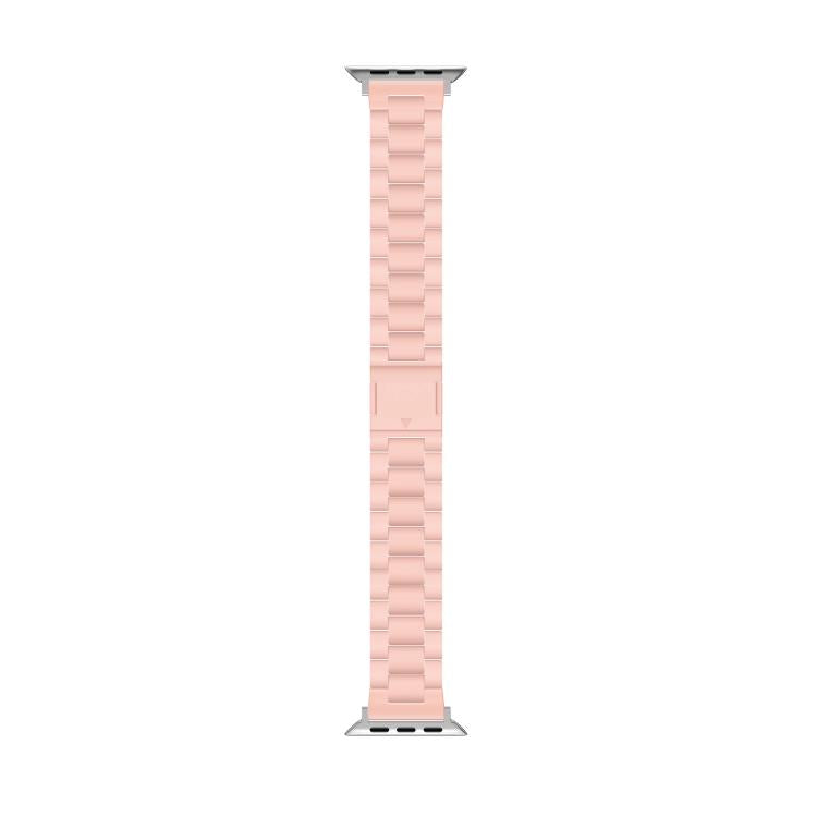 For Apple Watch 46mm / 49mm / 45mm / 44mm Candy Three-bead Magnetic Buckle PC Watch Band(Light Pink) by bashfashion