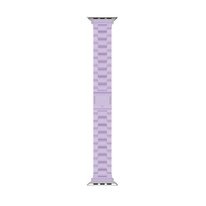 For Apple Watch 46mm / 49mm / 45mm / 44mm Candy Three-bead Magnetic Buckle PC Watch Band(Light Purple) by bashfashion